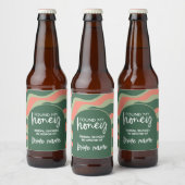 彼女は彼女のハニーを見つけた – Curvesオーガニックブライダルシャワー ビールラベル (ボトル)