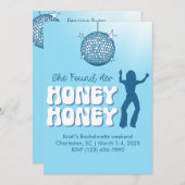 彼女は彼女のハニーハニーバチェロレッテ招待状を見つけた 招待状 (正面/裏面)