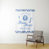 彼女は彼女のハニーハニーブルーギリシャバチェロレッテを見つけた タペストリー (インサイチュ)