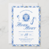 彼女は彼女のハニーハニーブルーギリシャバチェロレッテを見つけた 招待状 (正面)