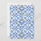 彼女は彼女のハニーハニーブルーギリシャバチェロレッテを見つけた 招待状 (裏面)