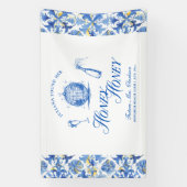 彼女は彼女のハニーハニーブルーギリシャバチェロレッテを見つけた 横断幕 (縦)