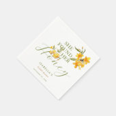 彼女は彼女のハニービーフローラブライダルシャワーを見つけた スタンダードカクテルナプキン (角)