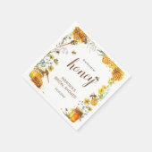 彼女は彼女のハニーブライダルシャワーを見つけた スタンダードカクテルナプキン (角)