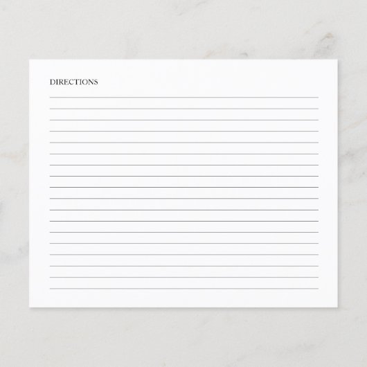 彼女は彼女のハニーブライダルシャワーレシピカードを見つけた (裏面)