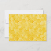 彼女は彼女のハニーブライダルシャワーレシピ要求を見つけた 招待状 (裏面)