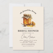 彼女は彼女のハニーボホシックブライダルシャワーを見つけた 招待状 (正面)