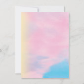 彼女は彼女のパーソンスターポップ・アートのディスコパーティーを見つけた 招待状 (裏面)