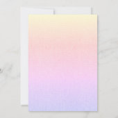 彼女は彼女のブパステルハロウィーンブライダルシャワーを見つけた 招待状 (裏面)