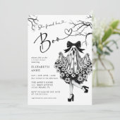 彼女は彼女のブー幽霊フローラブライダルシャワーを見つけた 招待状 (スタンド正面)