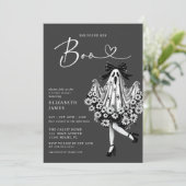 彼女は彼女のブー幽霊フローラブライダルシャワーを見つけた 招待状 (スタンド正面)