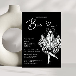 彼女は彼女のブー幽霊フローラブライダルシャワーを見つけた 招待状