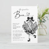 彼女は彼女のブー幽霊フローラブライダルシャワーを見つけた 招待状 (スタンド正面)