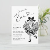 彼女は彼女のブー幽霊フローラブライダルシャワーを見つけた 招待状 (スタンド正面)