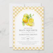 彼女は彼女のメイン絞りアーチブライダルシャワーを見つけた 招待状 (正面)