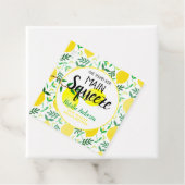 彼女は彼女のメイン絞りイエローレモンのブライダルShを見つけた フェイバータグ (インサイチュ)