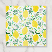 彼女は彼女のメイン絞りイエローレモンのブライダルShを見つけた フェイバータグ (裏面)