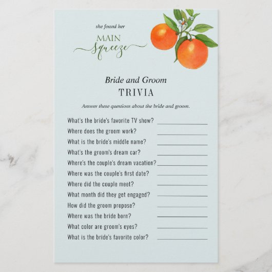 彼女は彼女のメイン絞りシャワートリビアゲームを見つけた (正面)