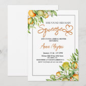 彼女は彼女のメイン絞りブライダルシャワーを見つけたカスタム 招待状 (正面/裏面)