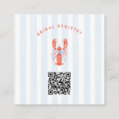 彼女は彼女のメイン絞りブライダルシャワーを見つけた エンクロージャーカード (正面)