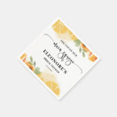 彼女は彼女のメイン絞りブライダルシャワーを見つけた スタンダードカクテルナプキン (角)