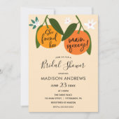 彼女は彼女のメイン絞りブライダルシャワーを見つけた 招待状 (正面)