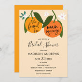 彼女は彼女のメイン絞りブライダルシャワーを見つけた 招待状 (正面/裏面)