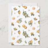 彼女は彼女のメイン絞りブライダルシャワーを見つけた 招待状 (裏面)