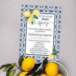 彼女は彼女のメイン絞りブライダルシャワー招待状を見つけた セーブザデート