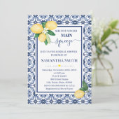 彼女は彼女のメイン絞りブライダルシャワー招待状を見つけた セーブザデート (スタンド正面)