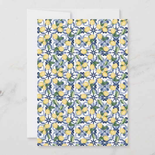 彼女は彼女のメイン絞りブライダルシャワー招待状を見つけた セーブザデート (裏面)