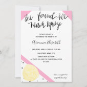 彼女は彼女のメイン絞りブライダルシャワー招待状を見つけた 招待状 (正面)