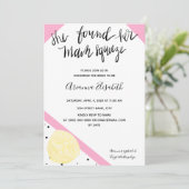 彼女は彼女のメイン絞りブライダルシャワー招待状を見つけた 招待状 (スタンド正面)