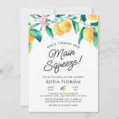 彼女は彼女のメイン絞りブライダルシャワー招待状を見つけた 招待状 (正面)