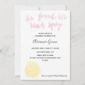 彼女は彼女のメイン絞りブライダルシャワー招待状を見つけた 招待状 (正面)