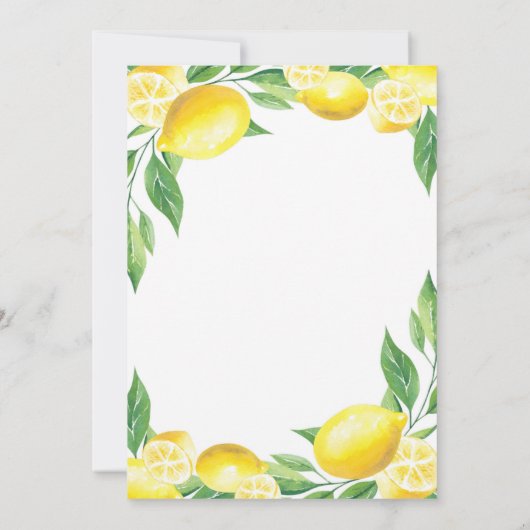 彼女は彼女のメイン絞りブライダルシャワー招待状を見つけた 招待状 (裏面)