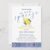 彼女は彼女のメイン絞りブライダルシャワー招待状を見つけた 招待状 (正面)