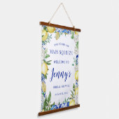 彼女は彼女のメイン絞りブライダルシャワー歓迎を見つけた 吊り下げ型タペストリー (傾斜あり)