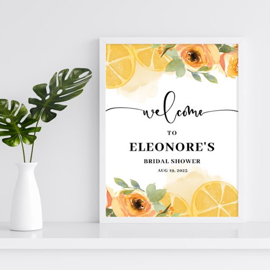 彼女は彼女のメイン絞りブライダルシャワー歓迎 ポスター