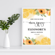 彼女は彼女のメイン絞りブライダルシャワー歓迎