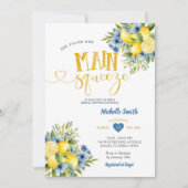 彼女は彼女のメイン絞りレモナードブライダルシャワーを見つけた 招待状 (正面)