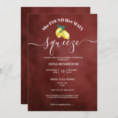 彼女は彼女のメイン絞りレモンの夏イタリアのインビを見つけた 招待状 (正面/裏面)