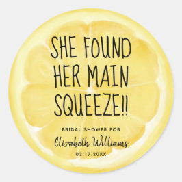 彼女は彼女のメイン絞りレモンスライスを見つけた ラウンドシール