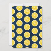 彼女は彼女のメイン絞りレモンブライダルシャワーを見つけた サンキューカード (裏面)