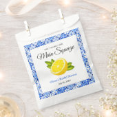 彼女は彼女のメイン絞りレモンブライダルシャワーを見つけた フェイバーバッグ (クリップ留めされた状態)