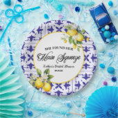 彼女は彼女のメイン絞りレモンブライダルシャワーを見つけた ペーパープレート (パーティー)