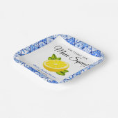 彼女は彼女のメイン絞りレモンブライダルシャワーを見つけた ペーパープレート (傾斜あり)