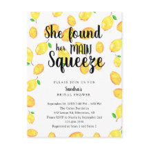彼女は彼女のメイン絞りレモンブライダルシャワーを見つけた