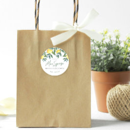 彼女は彼女のメイン絞りレモンブライダルシャワーを見つけた ラウンドシール