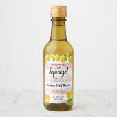 彼女は彼女のメイン絞りレモンブライダルシャワーを見つけた ワインラベル (正面)